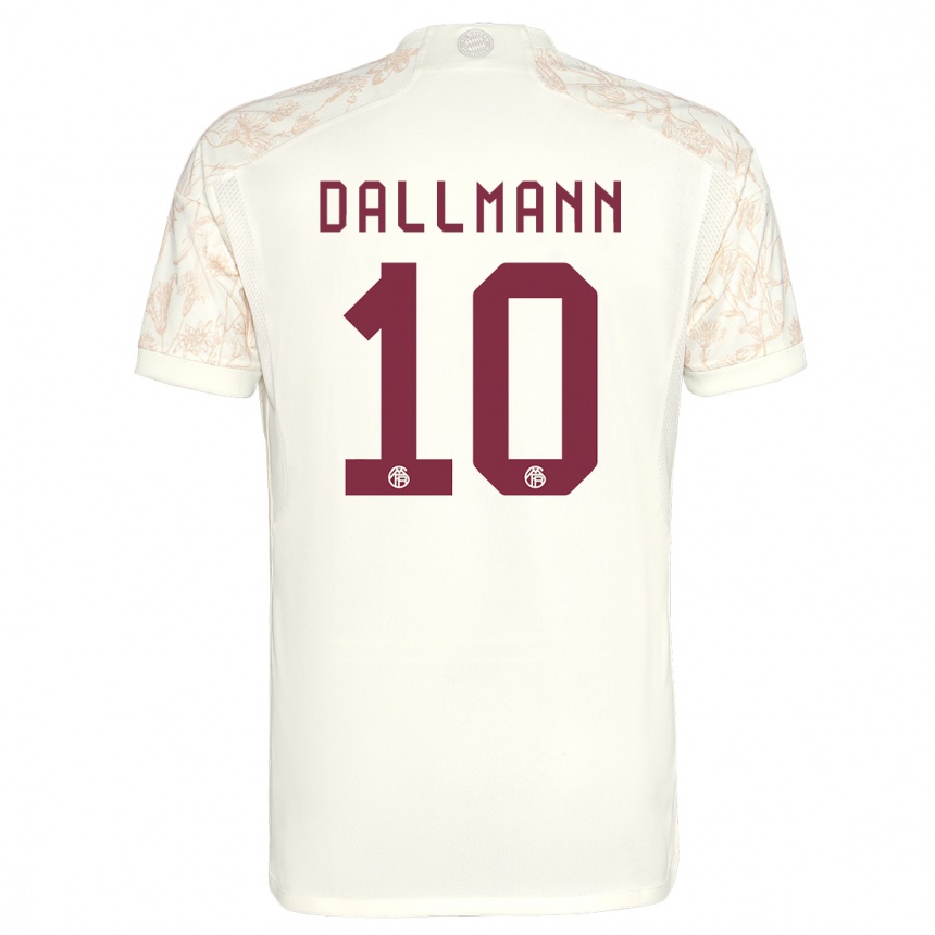 Niño Fútbol Camiseta Linda Dallmann #10 Blanquecino Equipación Tercera 2023/24 México