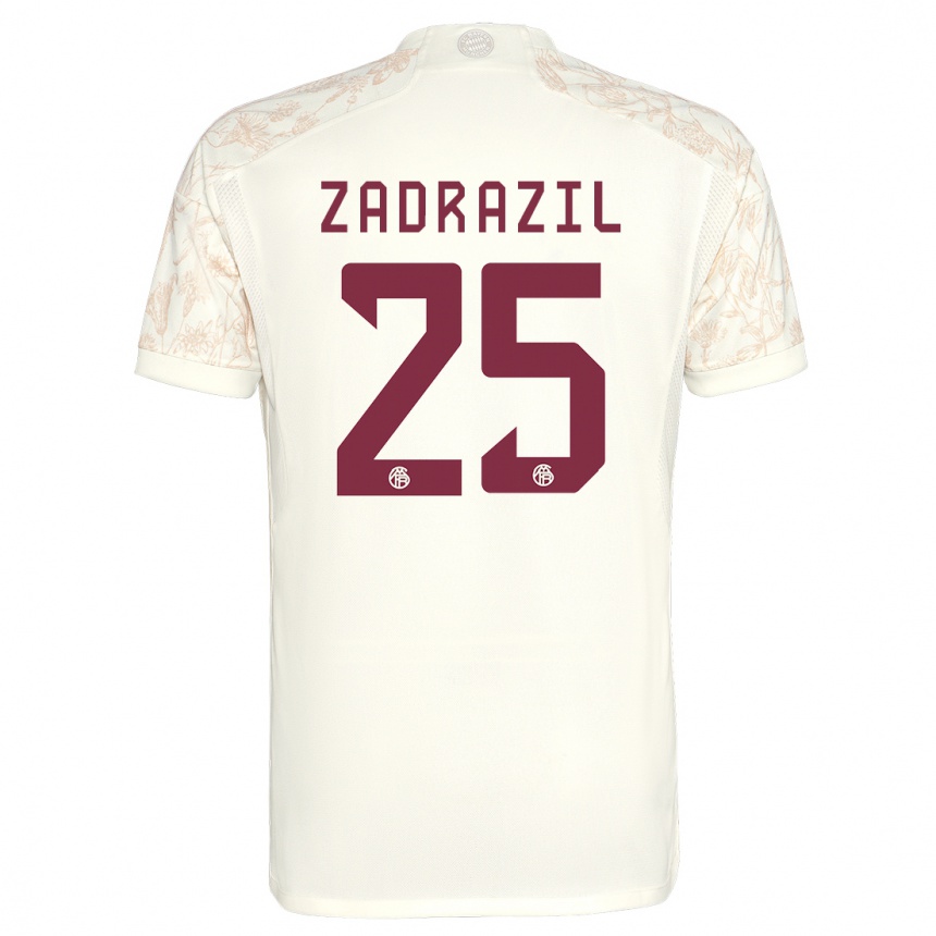 Niño Fútbol Camiseta Sarah Zadrazil #25 Blanquecino Equipación Tercera 2023/24 México