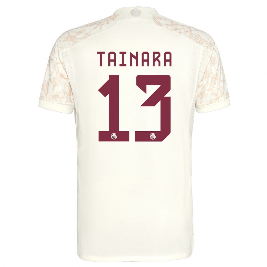 Niño Fútbol Camiseta Tainara #13 Blanquecino Equipación Tercera 2023/24 México