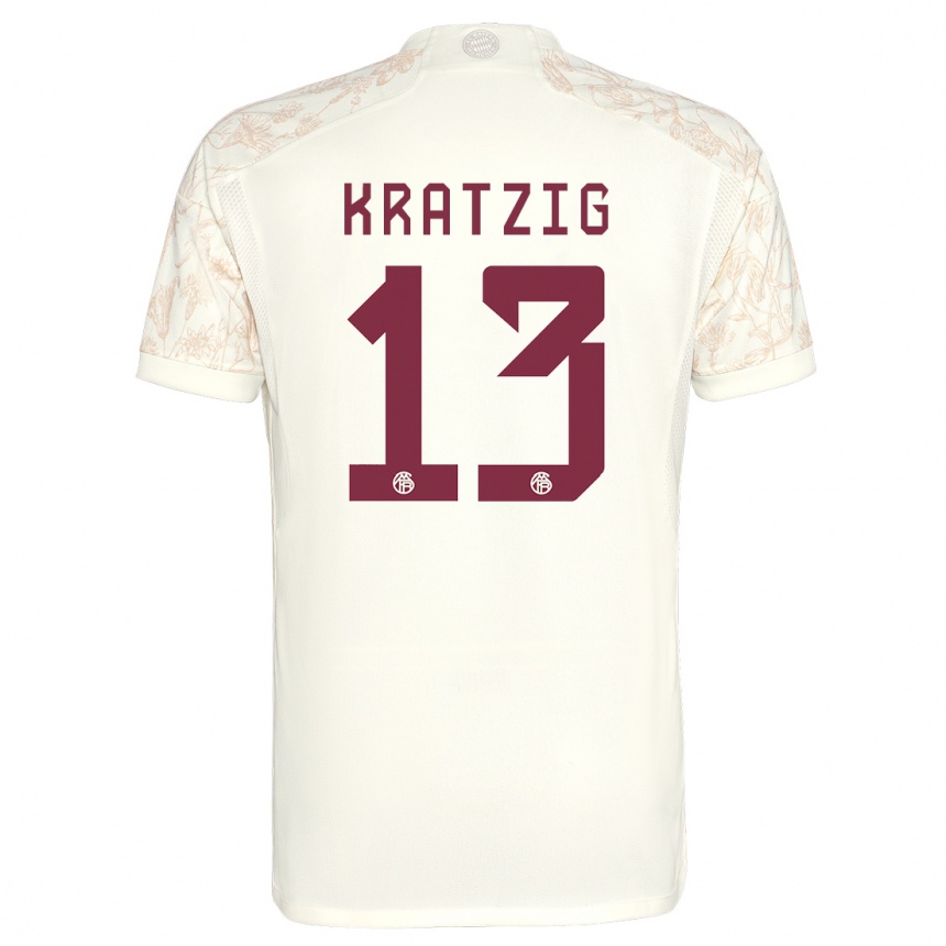 Niño Fútbol Camiseta Frans Kratzig #13 Blanquecino Equipación Tercera 2023/24 México