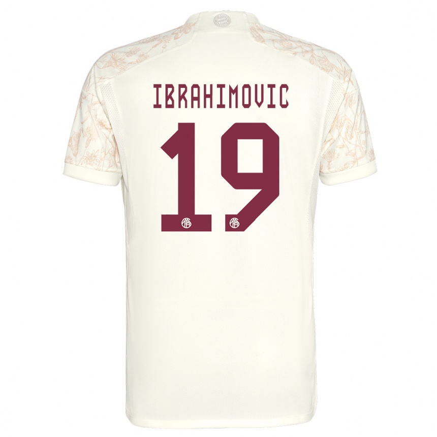 Niño Fútbol Camiseta Arijon Ibrahimovic #19 Blanquecino Equipación Tercera 2023/24 México