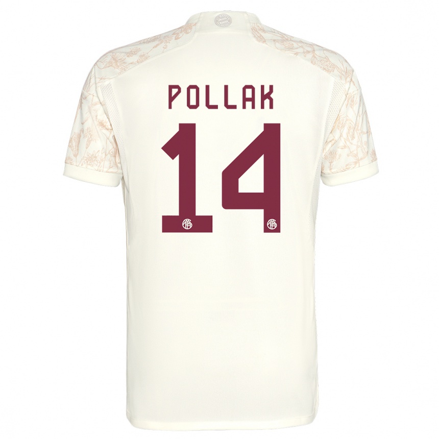 Niño Fútbol Camiseta Florian Pollak #14 Blanquecino Equipación Tercera 2023/24 México