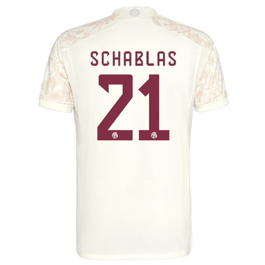 Niño Fútbol Camiseta Matteo Schablas #21 Blanquecino Equipación Tercera 2023/24 México