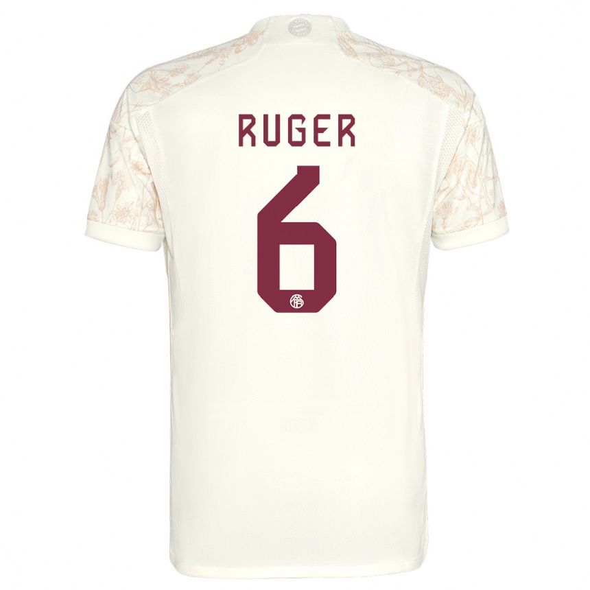 Niño Fútbol Camiseta Kurt Ruger #6 Blanquecino Equipación Tercera 2023/24 México