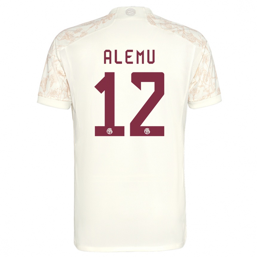 Niño Fútbol Camiseta Liul Alemu #12 Blanquecino Equipación Tercera 2023/24 México