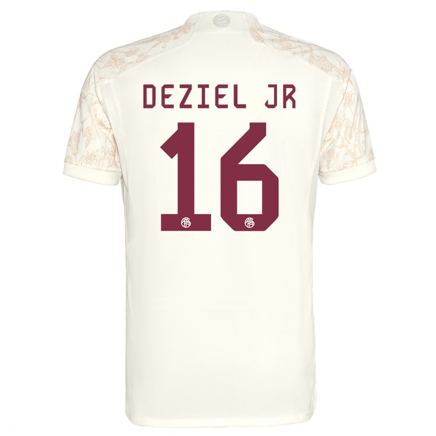 Niño Fútbol Camiseta Robert Deziel Jr #16 Blanquecino Equipación Tercera 2023/24 México