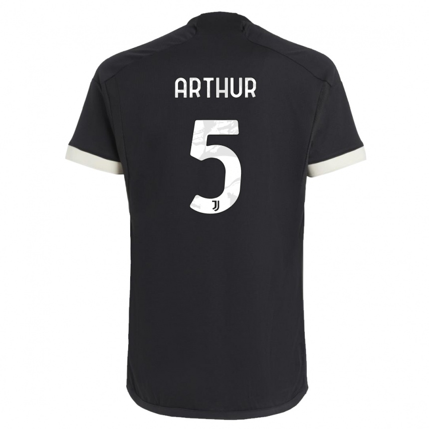 Niño Fútbol Camiseta Arthur #5 Negro Equipación Tercera 2023/24 México