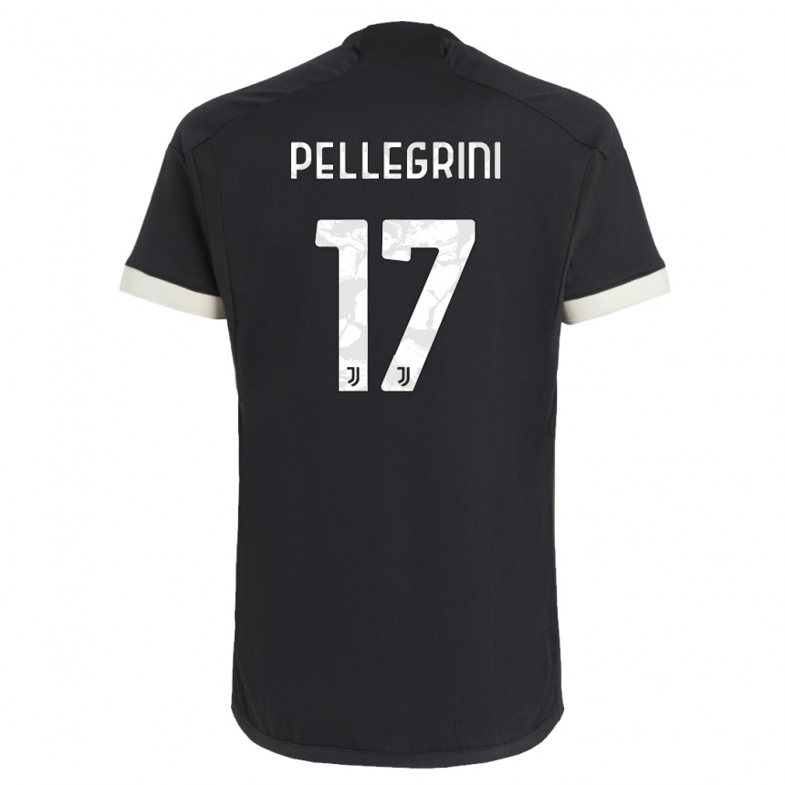 Niño Fútbol Camiseta Luca Pellegrini #17 Negro Equipación Tercera 2023/24 México