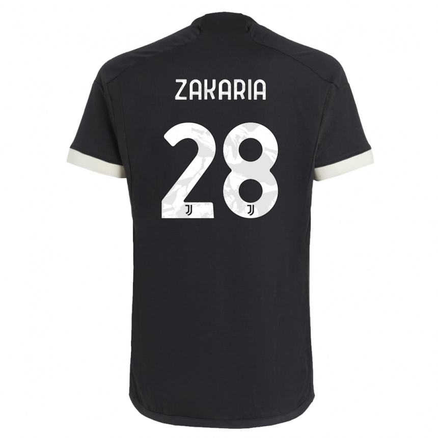 Niño Fútbol Camiseta Denis Zakaria #28 Negro Equipación Tercera 2023/24 México