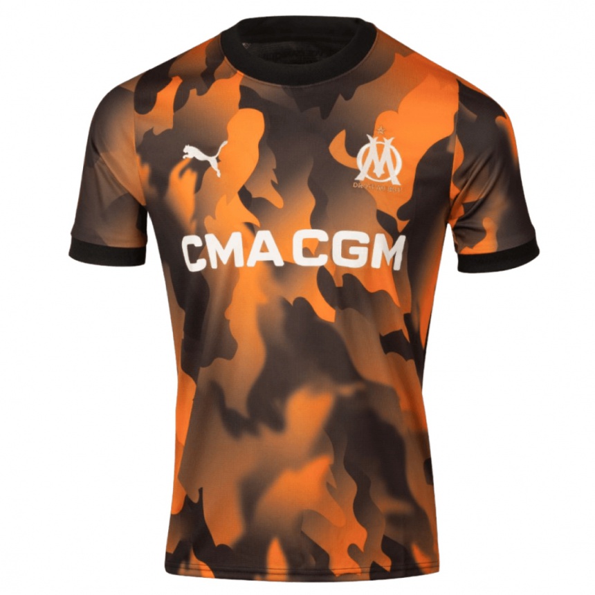 Niño Fútbol Camiseta Tess Laplacette #22 Negro Naranja Equipación Tercera 2023/24 México