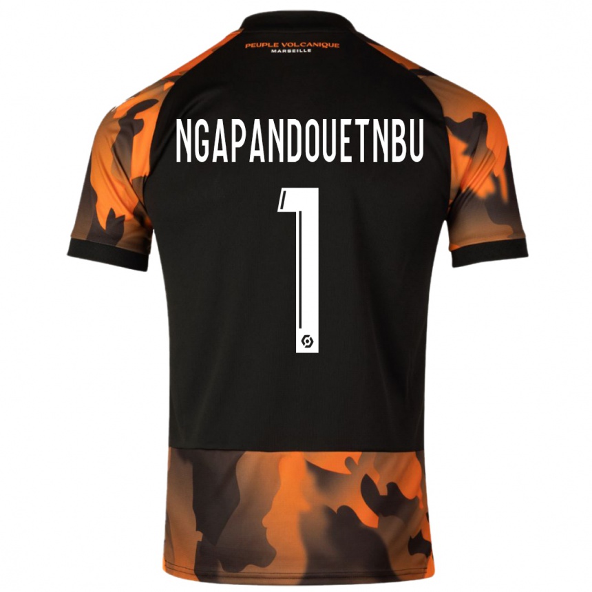 Niño Fútbol Camiseta Simon Ngapandouetnbu #1 Negro Naranja Equipación Tercera 2023/24 México