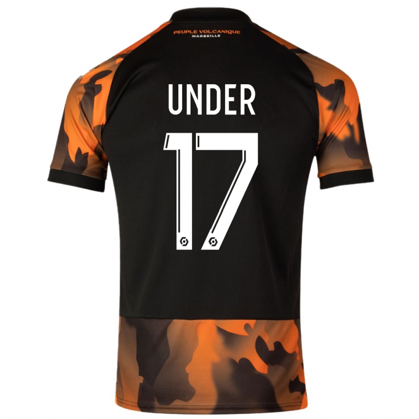 Niño Fútbol Camiseta Cengiz Under #17 Negro Naranja Equipación Tercera 2023/24 México