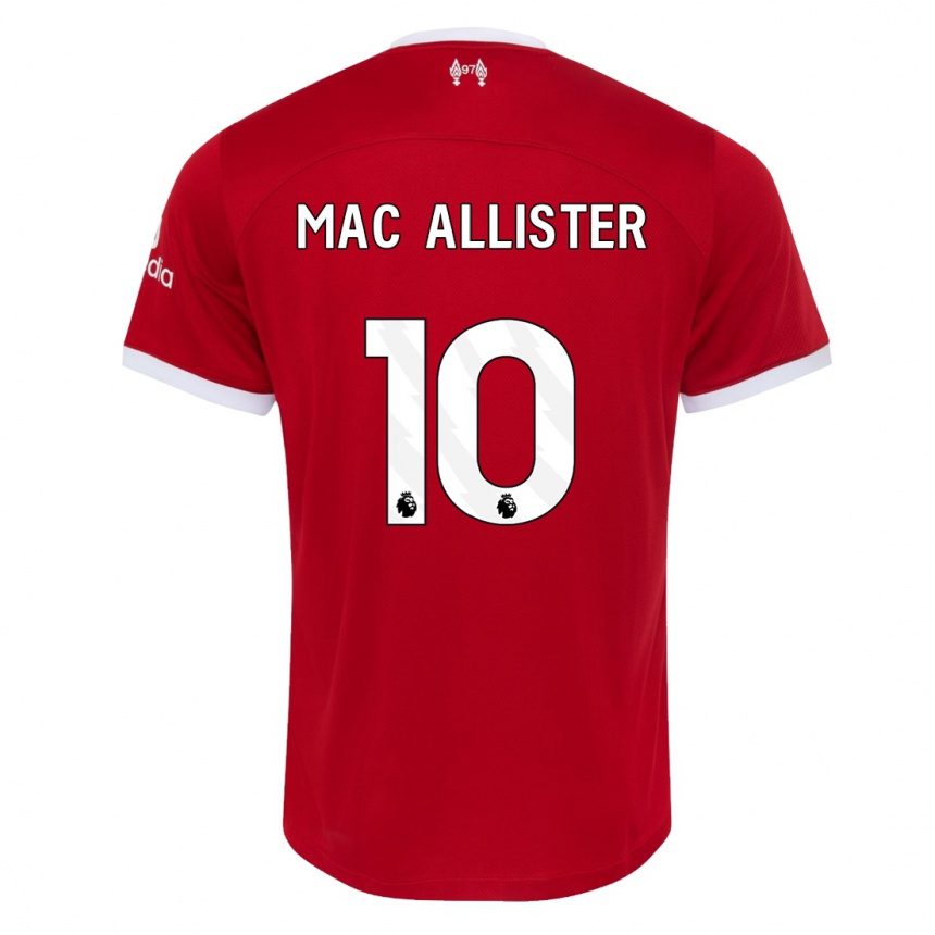 Hombre Fútbol Camiseta Alexis Mac Allister #10 Rojo 1ª Equipación 2023/24 México