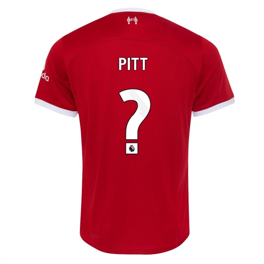 Hombre Fútbol Camiseta Lucas Pitt #0 Rojo 1ª Equipación 2023/24 México