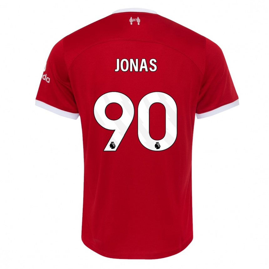 Hombre Fútbol Camiseta Lee Jonas #90 Rojo 1ª Equipación 2023/24 México