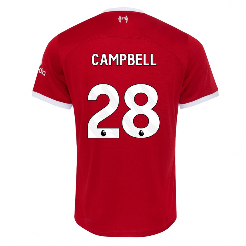 Hombre Fútbol Camiseta Megan Campbell #28 Rojo 1ª Equipación 2023/24 México