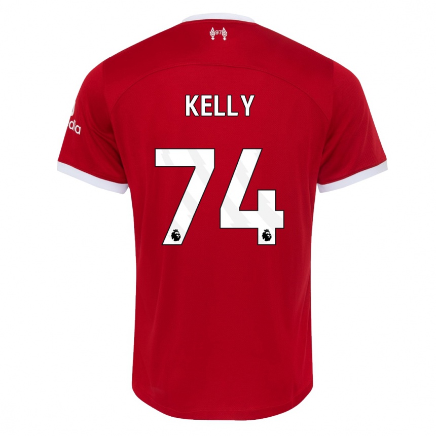 Hombre Fútbol Camiseta Oscar Kelly #74 Rojo 1ª Equipación 2023/24 México