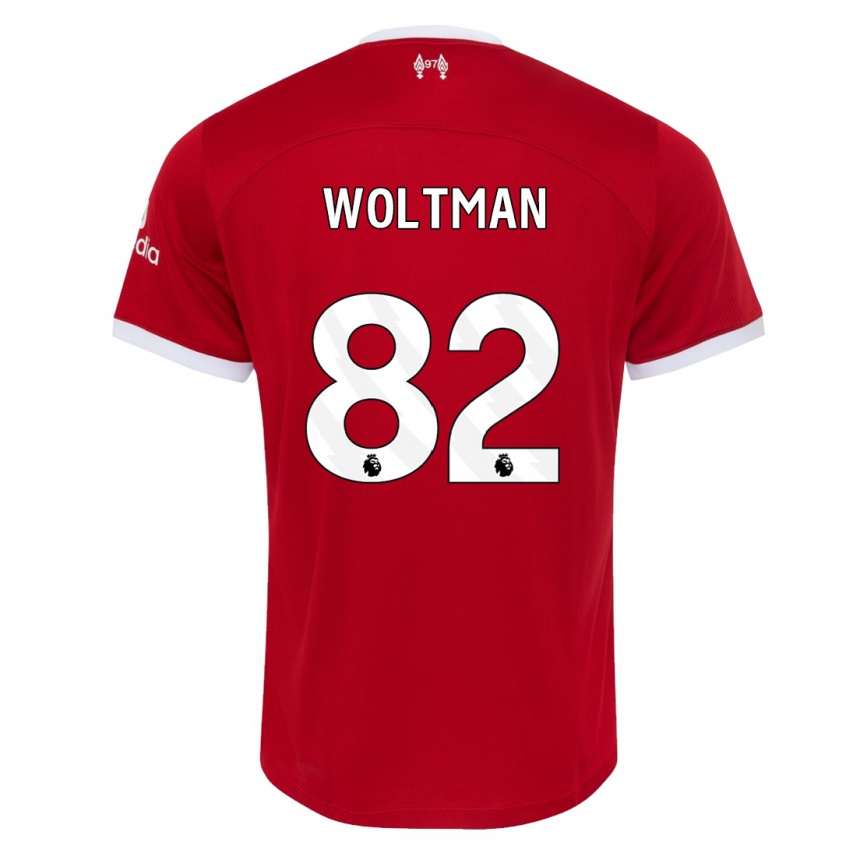 Hombre Fútbol Camiseta Max Woltman #82 Rojo 1ª Equipación 2023/24 México