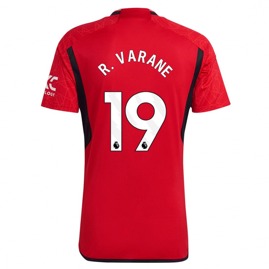Hombre Fútbol Camiseta Raphael Varane #19 Rojo 1ª Equipación 2023/24 México