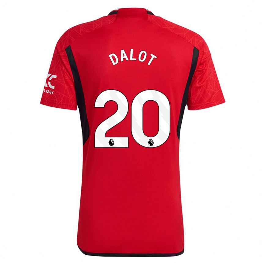 Hombre Fútbol Camiseta Diogo Dalot #20 Rojo 1ª Equipación 2023/24 México