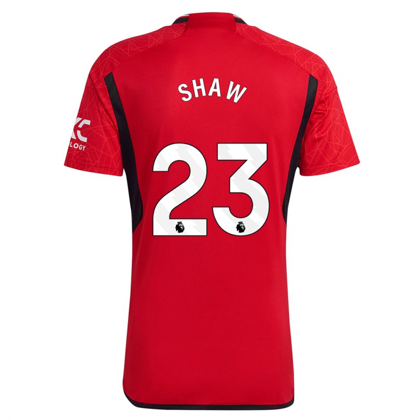 Hombre Fútbol Camiseta Luke Shaw #23 Rojo 1ª Equipación 2023/24 México