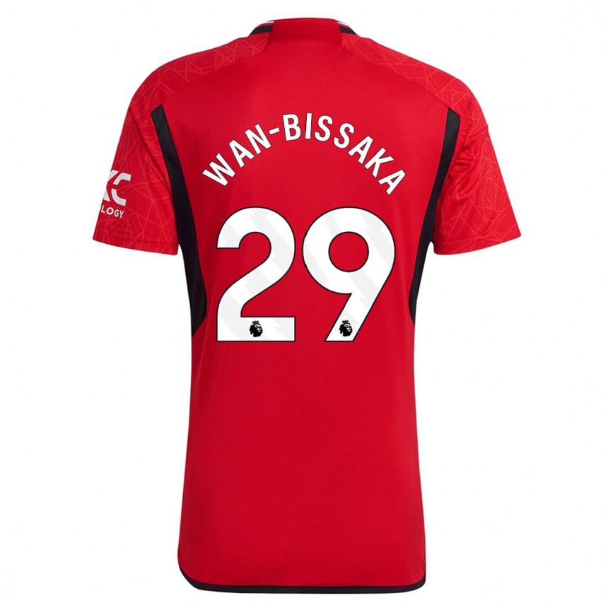 Hombre Fútbol Camiseta Aaron Wan-Bissaka #29 Rojo 1ª Equipación 2023/24 México