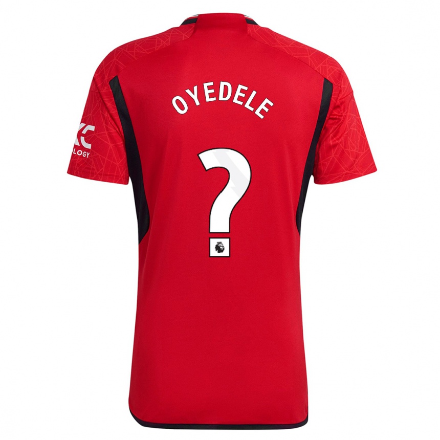 Hombre Fútbol Camiseta Maxi Oyedele #0 Rojo 1ª Equipación 2023/24 México