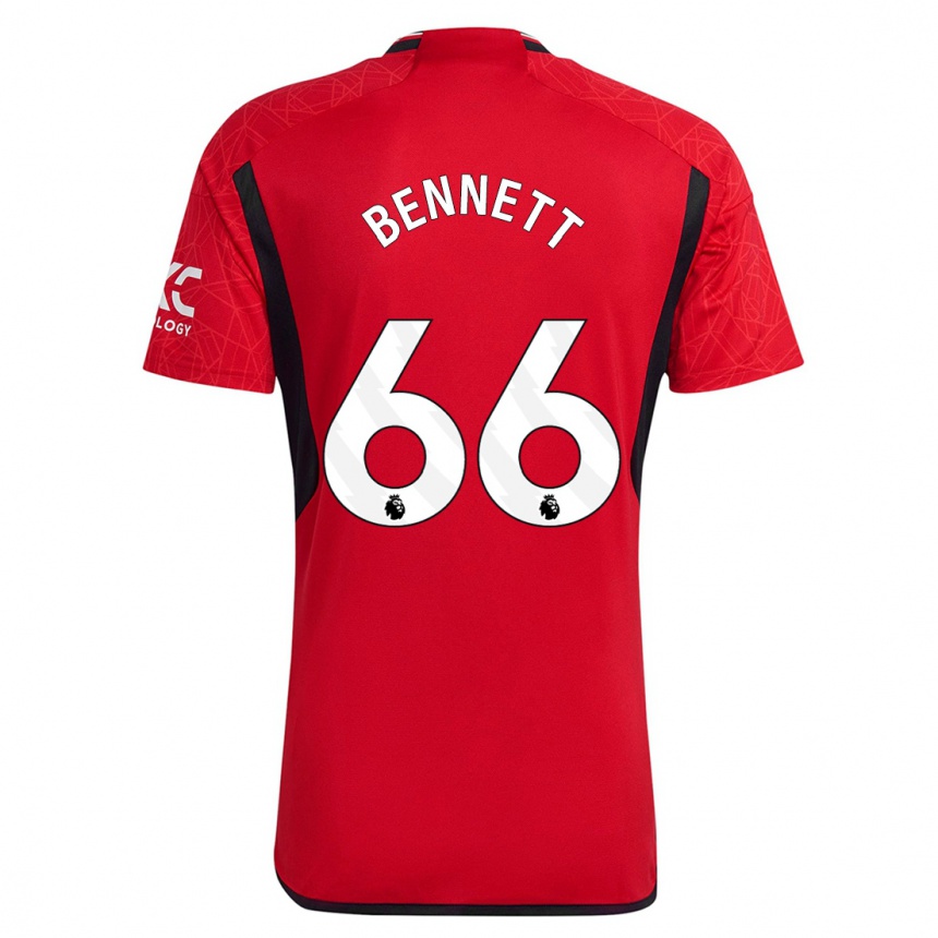 Hombre Fútbol Camiseta Rhys Bennett #66 Rojo 1ª Equipación 2023/24 México