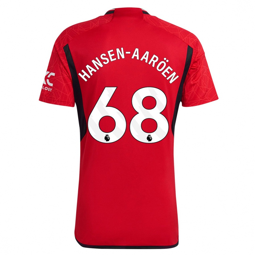 Hombre Fútbol Camiseta Isak Hansen-Aaröen #68 Rojo 1ª Equipación 2023/24 México