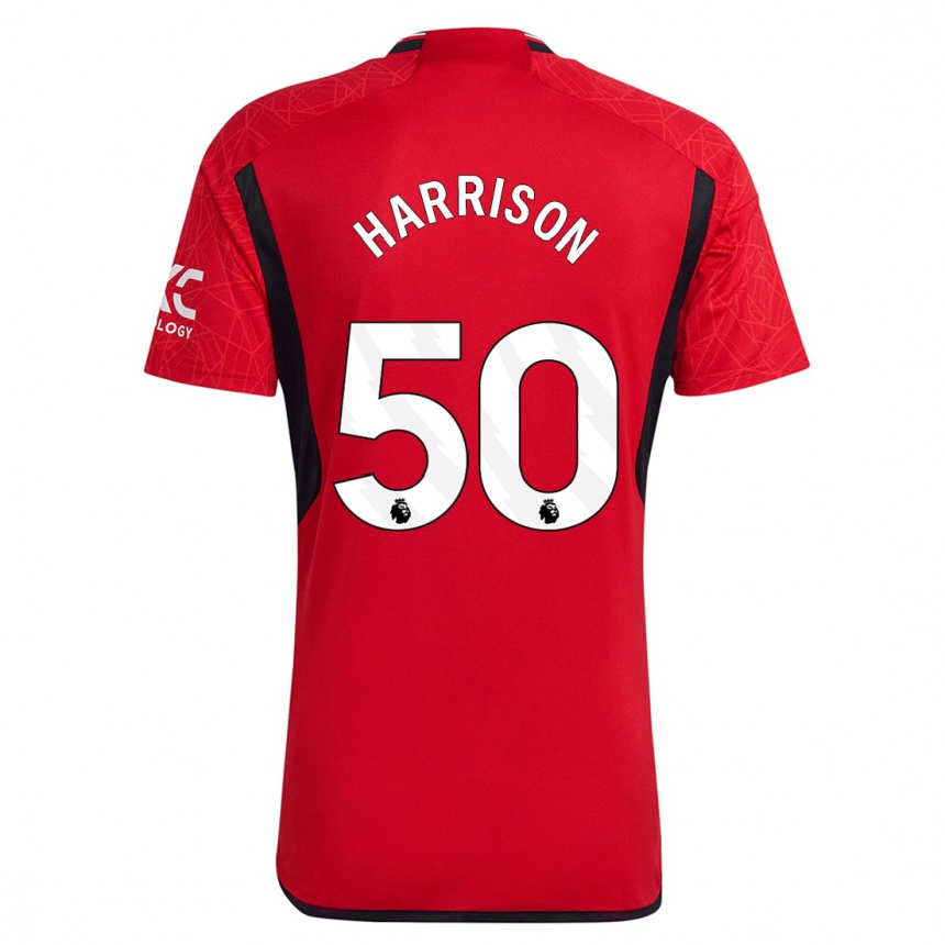 Hombre Fútbol Camiseta Elyh Harrison #50 Rojo 1ª Equipación 2023/24 México