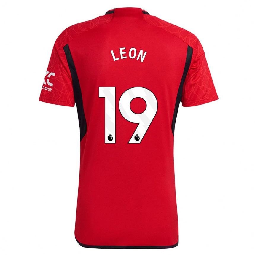 Hombre Fútbol Camiseta Adriana Leon #19 Rojo 1ª Equipación 2023/24 México