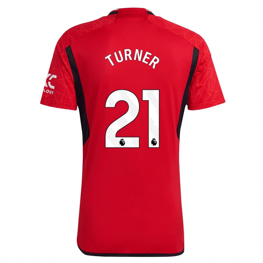 Hombre Fútbol Camiseta Millie Turner #21 Rojo 1ª Equipación 2023/24 México