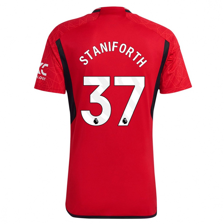 Hombre Fútbol Camiseta Lucy Staniforth #37 Rojo 1ª Equipación 2023/24 México