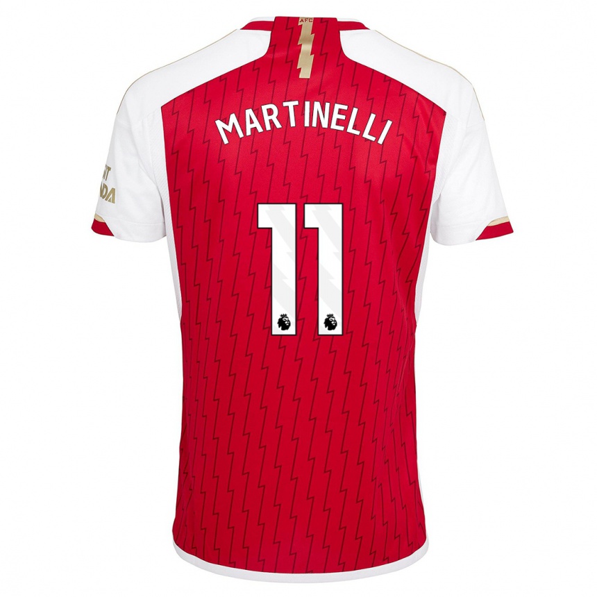 Hombre Fútbol Camiseta Gabriel Martinelli #11 Rojo 1ª Equipación 2023/24 México