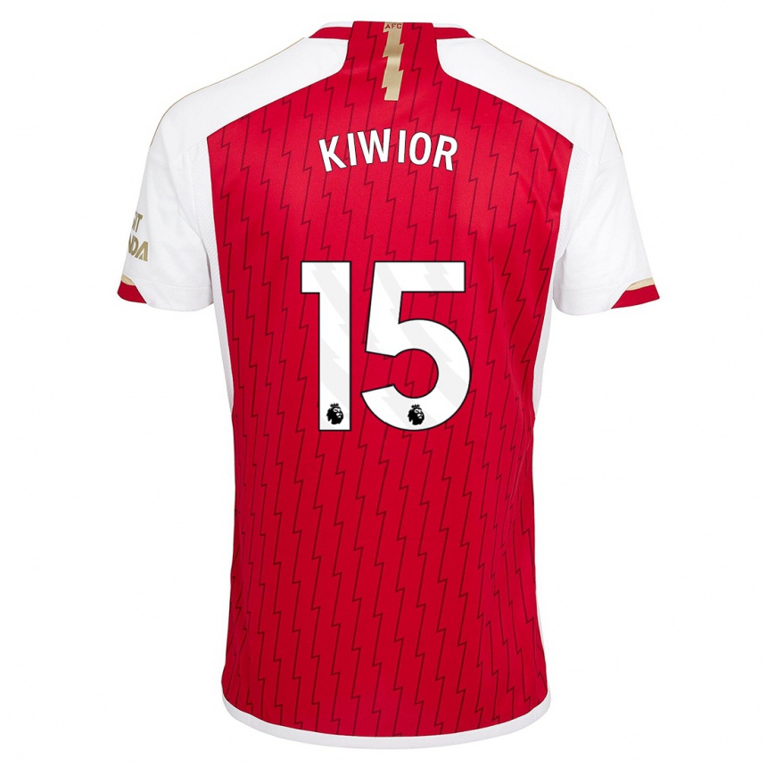 Hombre Fútbol Camiseta Jakub Kiwior #15 Rojo 1ª Equipación 2023/24 México