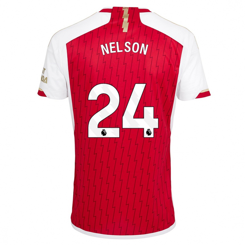Hombre Fútbol Camiseta Reiss Nelson #24 Rojo 1ª Equipación 2023/24 México