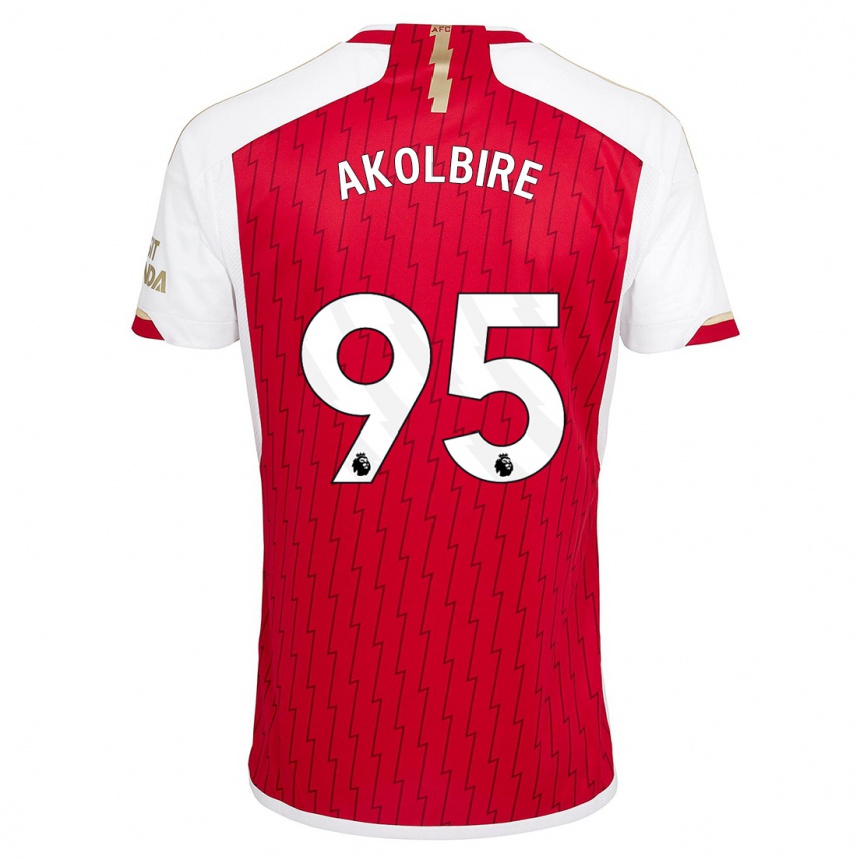 Hombre Fútbol Camiseta Bless Akolbire #95 Rojo 1ª Equipación 2023/24 México