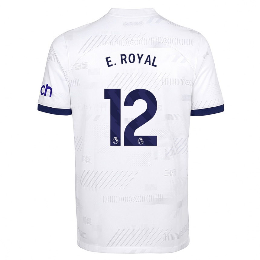 Hombre Fútbol Camiseta Emerson Royal #12 Blanco 1ª Equipación 2023/24 México