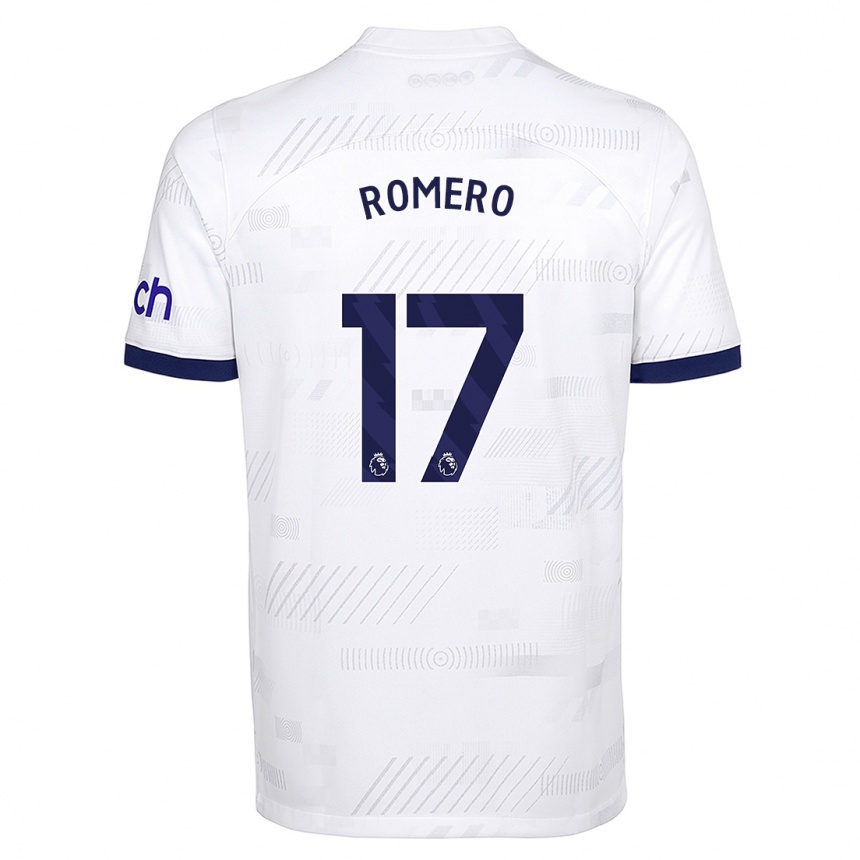 Hombre Fútbol Camiseta Cristian Romero #17 Blanco 1ª Equipación 2023/24 México