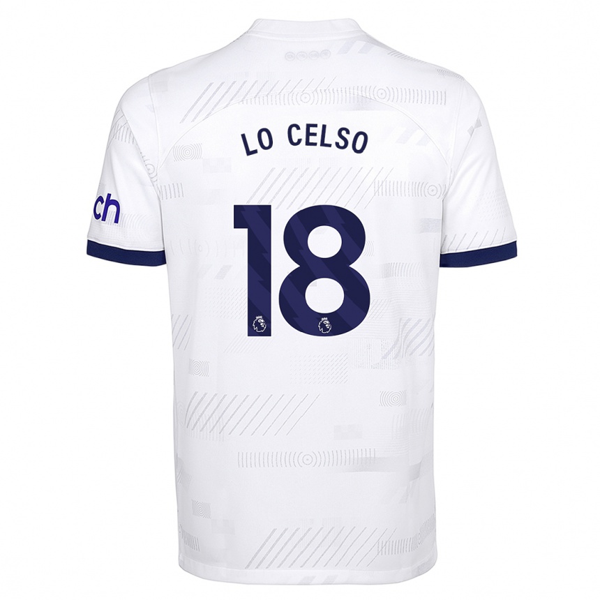 Hombre Fútbol Camiseta Giovani Lo Celso #18 Blanco 1ª Equipación 2023/24 México