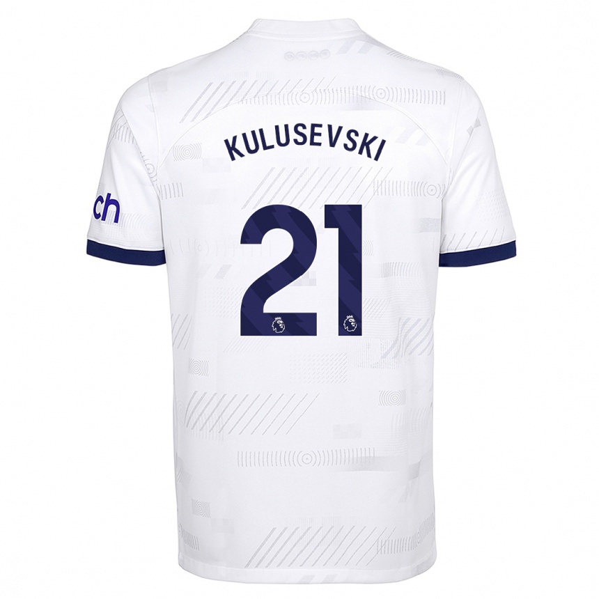 Hombre Fútbol Camiseta Dejan Kulusevski #21 Blanco 1ª Equipación 2023/24 México