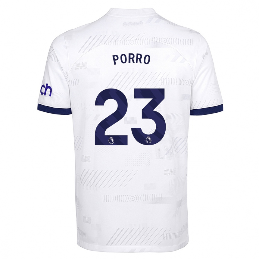 Hombre Fútbol Camiseta Pedro Porro #23 Blanco 1ª Equipación 2023/24 México