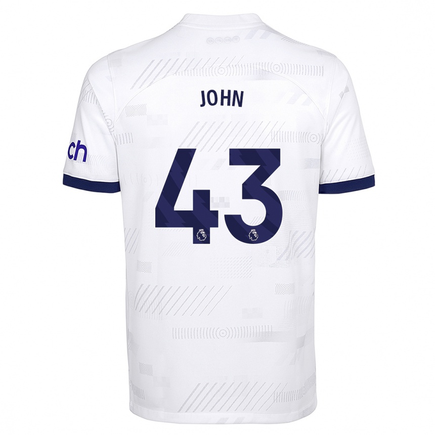 Hombre Fútbol Camiseta Nile John #43 Blanco 1ª Equipación 2023/24 México