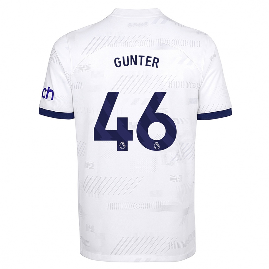 Hombre Fútbol Camiseta Luca Gunter #46 Blanco 1ª Equipación 2023/24 México