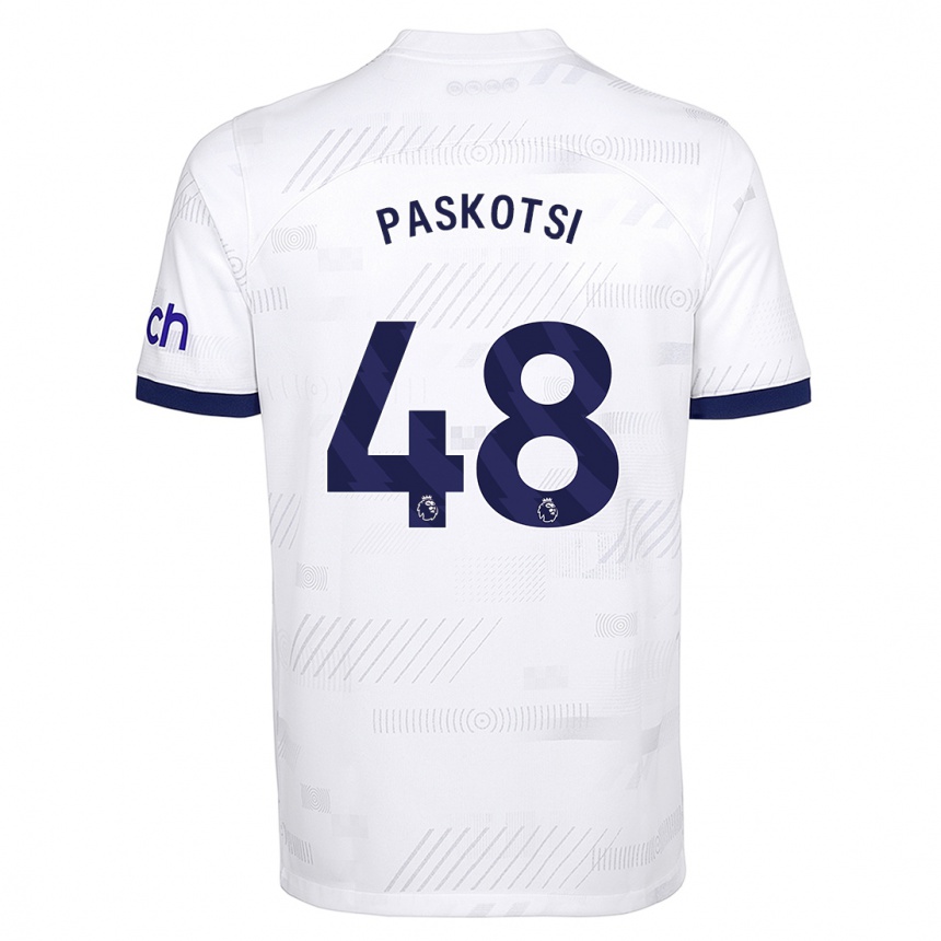 Hombre Fútbol Camiseta Maksim Paskotsi #48 Blanco 1ª Equipación 2023/24 México