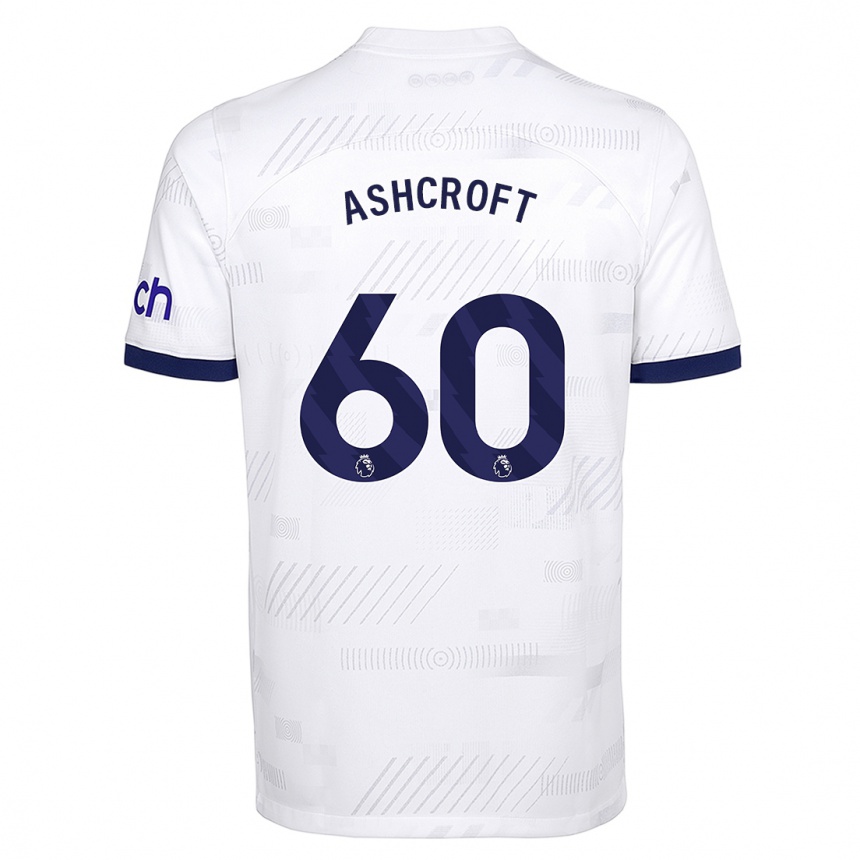 Hombre Fútbol Camiseta Tyrell Ashcroft #60 Blanco 1ª Equipación 2023/24 México