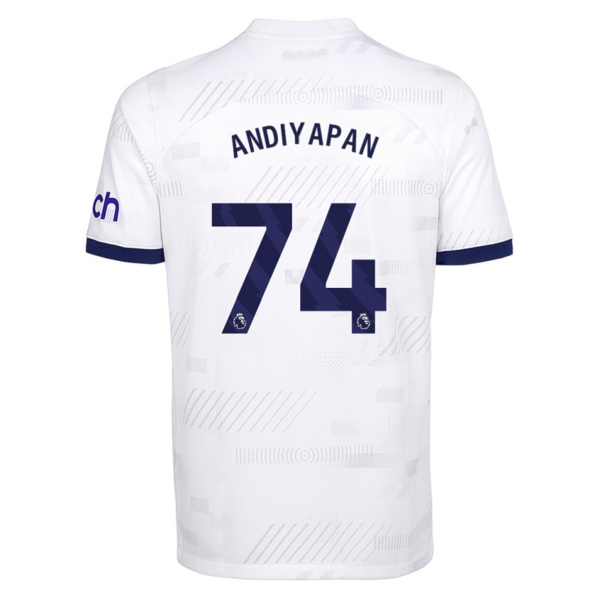 Hombre Fútbol Camiseta William Andiyapan #74 Blanco 1ª Equipación 2023/24 México