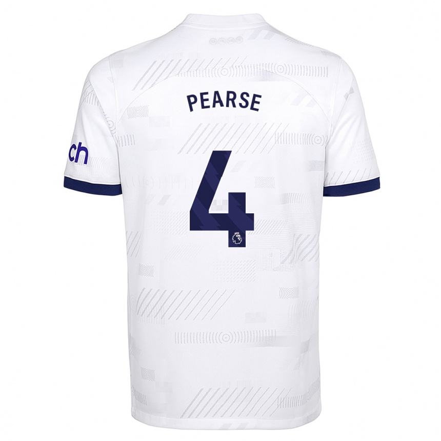 Hombre Fútbol Camiseta Gracie Pearse #4 Blanco 1ª Equipación 2023/24 México