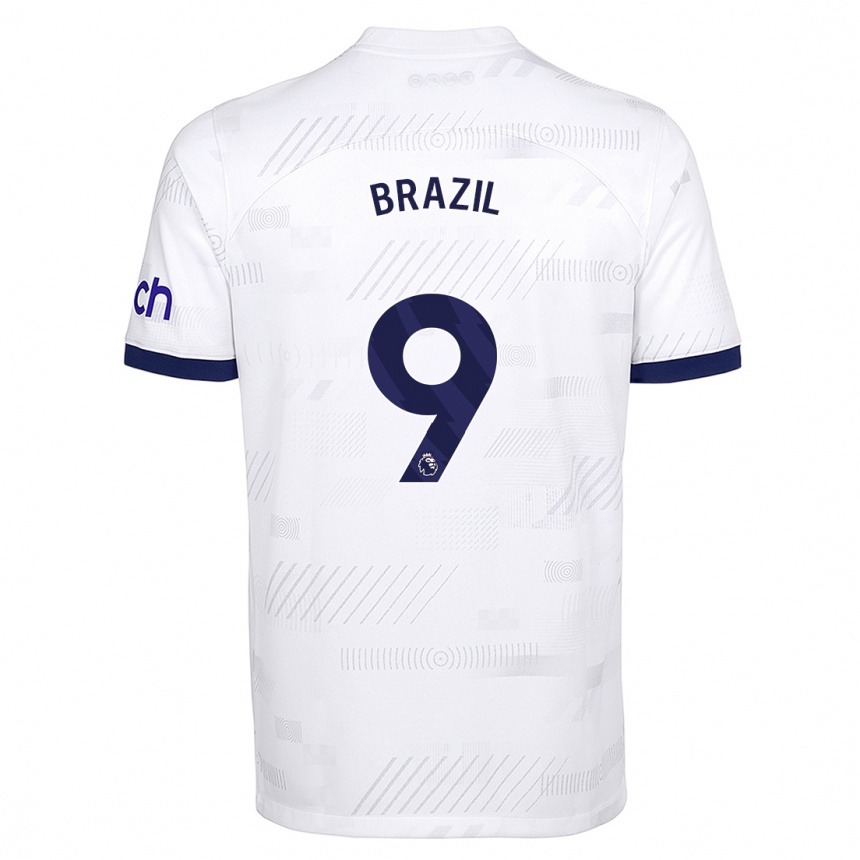 Hombre Fútbol Camiseta Ellie Brazil #9 Blanco 1ª Equipación 2023/24 México