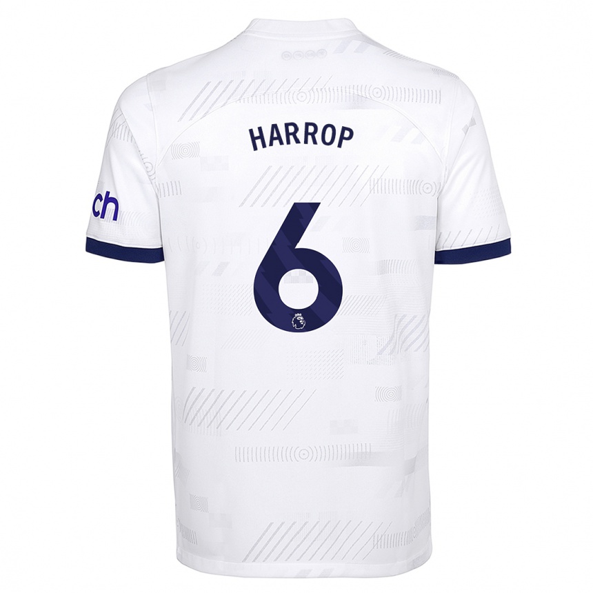 Hombre Fútbol Camiseta Kerys Harrop #6 Blanco 1ª Equipación 2023/24 México
